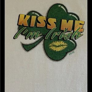 HUGE SALE! ST. PATRICK’S DAY KISS ME I’M IRISH MEN’S T-SHIRT JERZEES LARGE